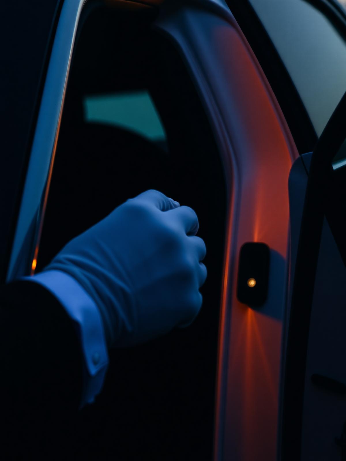 Chauffeur ouvrant la portière